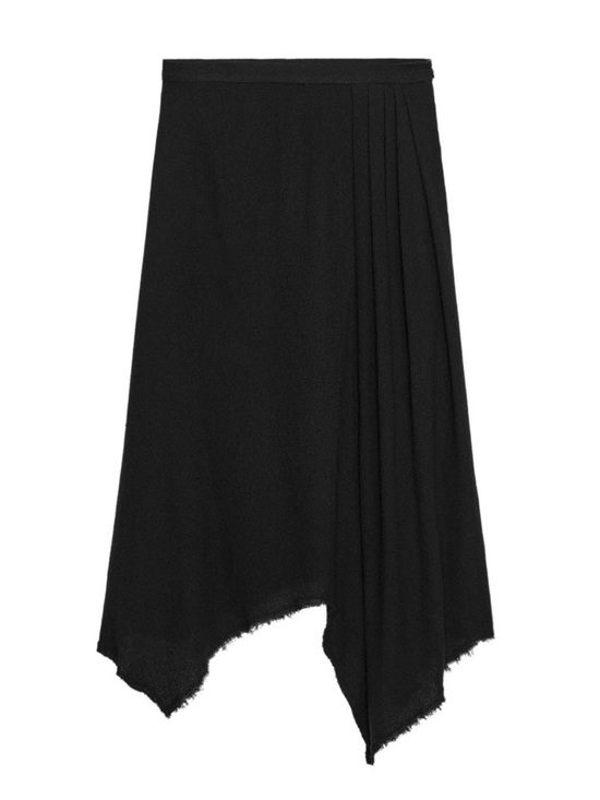 Zara Dresses & Skirts - NWT Zara ZW Collection Asymmetrical
Midi Skirt Black Womens Large